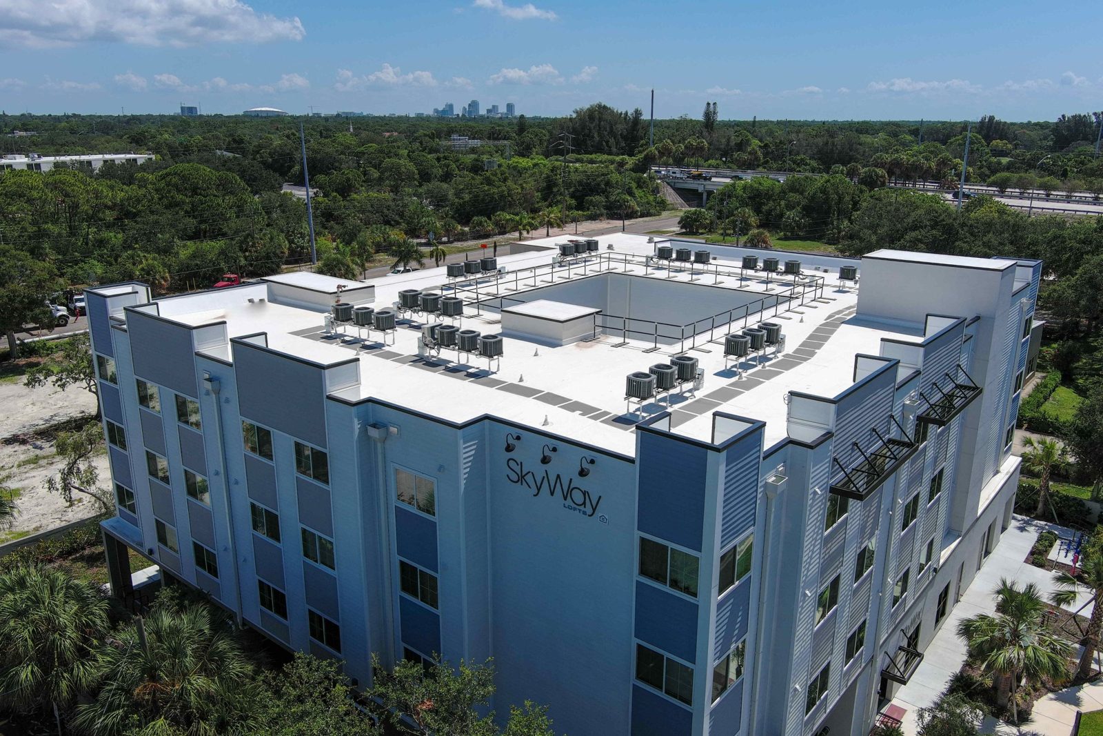 Sky Way Lofts multifamily new-construction roof by CFS Roofing in St. Petersburg